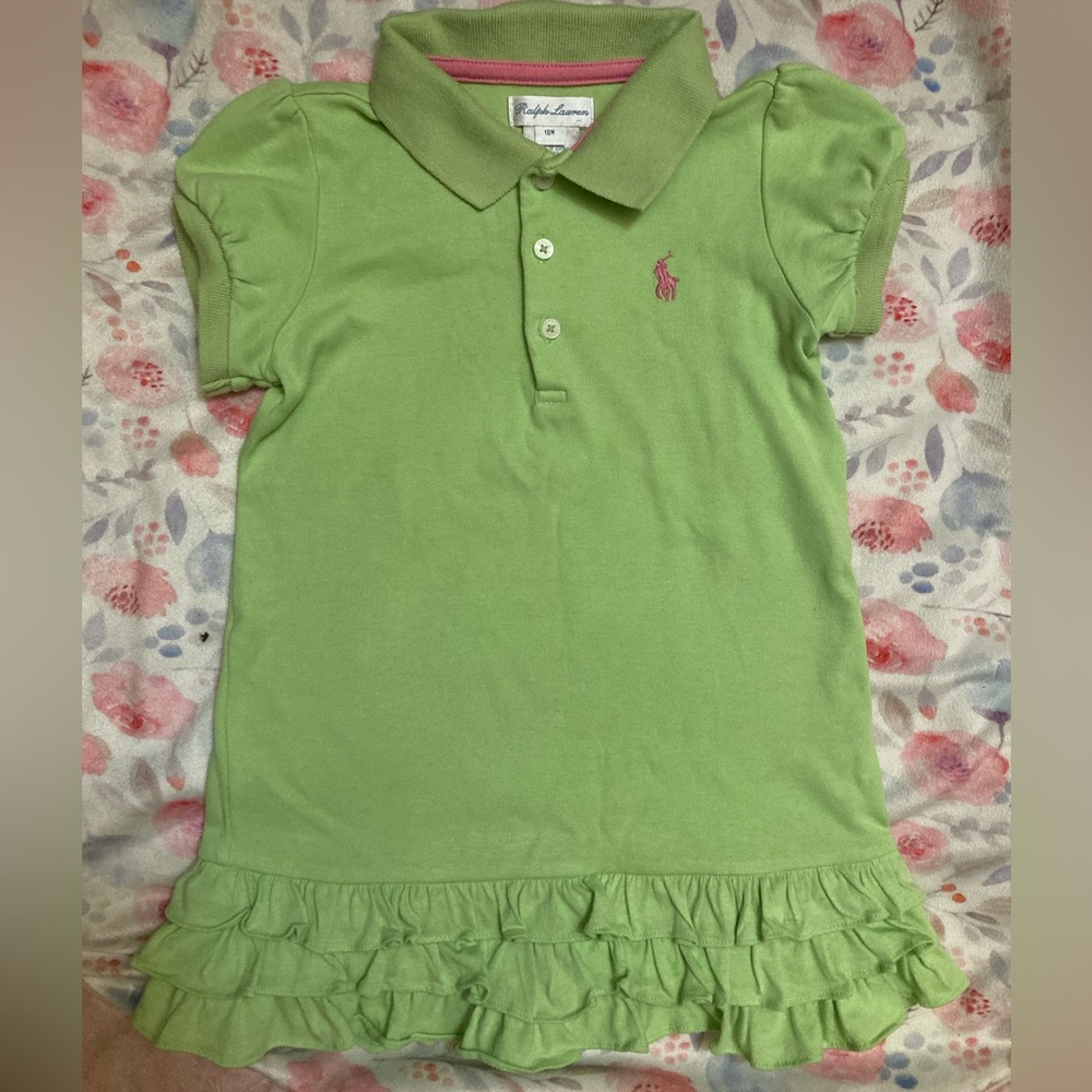 Ralph lauren baby girl ruffle polo dress